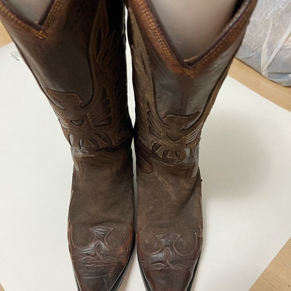 Mexican handmade leather boots Size 8 - Picture 2 of 16